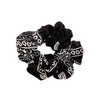 Scrunchie μπαντάνα μαύρο